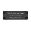 Search for dark gray wedding return address labels Grey
