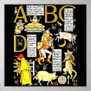 Search for vintage alphabet letters posters Children
