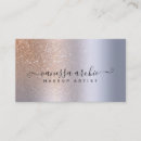 Search for rose gold foil business cards Beautician