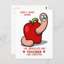 Search for teacher apple postcards School