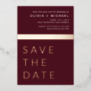 Search for burgundy gold save the dates Elegant