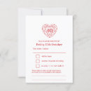 Search for anniversary rsvp cards Red