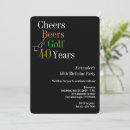 Search for man 40th birthday invitations Cheers to 40 years