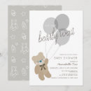 Search for white teddy bear invitations Brown