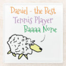 Search for tennis coasters Illustration