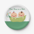 Search for two peas in a pod paper plates Twin