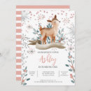 Search for fawn birthday invitations Girl
