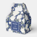 Search for navy blue favour boxes Blue and white