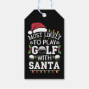 Search for golf gift tags Santa