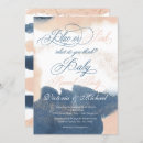 Search for navy and blush gender reveal invitations Gold