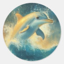 Search for jumping dolphin stickers Blue