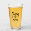 Search for 30th birthday beer glasses Thirty