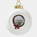 Search for bichon frise christmas tree decorations Xmas