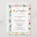 Search for little pumpkin on the way baby shower invitations Watercolor
