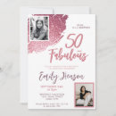 Search for pink glitter birthday invitations Milestone