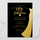 Search for 50 years old invitations Black