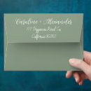 Search for sage green wedding envelopes Calligraphy