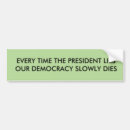 Search for democracy bumper stickers President