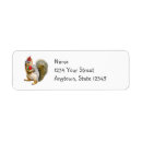 Search for squirrel return address labels Red
