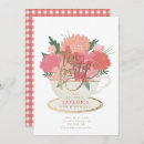 Search for floral tea party invitations Feminine