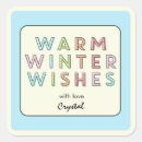 Search for winter wishes stickers Typography