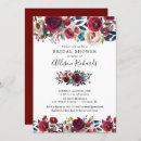 Search for watercolor burgundy floral invitations Navy