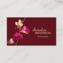 Search for orchid business cards Interior designer