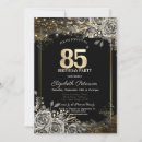 Search for elegant 85th birthday invitations Glitter