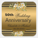 Search for anniversary wedding stickers Gold