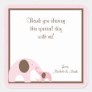 Search for pink brown baby shower stickers Elephant