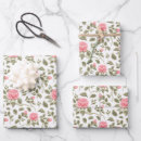 Search for white rose wrapping paper Retro