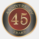 Search for 45th anniversary stickers Gold
