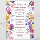 Search for burgundy wedding programs Order of ceremony