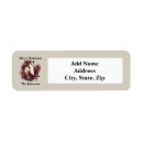 Search for horse return address labels Red