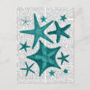 Search for turquoise vintage postcards Starfish