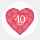 Search for ruby hearts stickers Anniversary