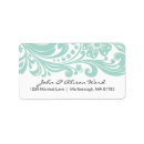 Search for floral swirl return address labels Classic