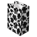 Search for cow print gift bags Black and white