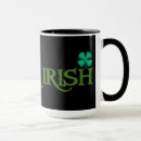 Search for black irish mugs Four leaf clover