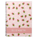 Search for kawaii strawberry notebooks Girly