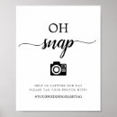 Search for hashtag wedding signs Black and white