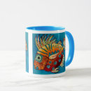 Search for funky colorful mugs Blue