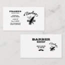 Search for barber shop business cards Moustache