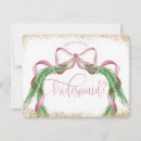 Search for christmas bridal party proposal cards Typography