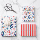Search for flip flop wrapping paper Red