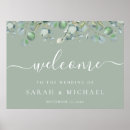Search for greenery welcome wedding signs Eucalyptus