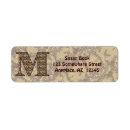 Search for m monogram return address labels Letter