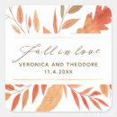 Search for autumn fall leaves stickers Watercolor
