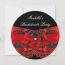 Search for red black girls night out invitations Lace
