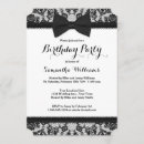 Search for formal sweet 16 invitations Black and white
